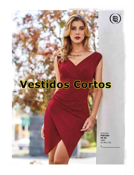 Vestidos Cortos de Moda: Catálogo BL Moda OI-2018