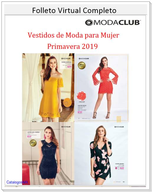 Vestidos Moda Club Primavera 2019