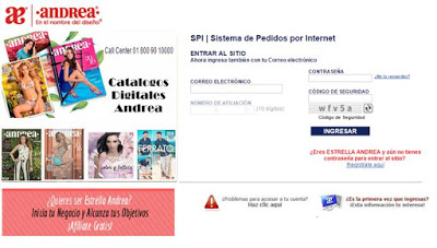 sistema de pedidos andrea online sistema de pedidos andrea