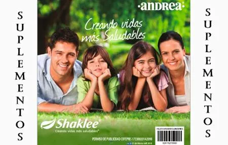 Catalogo Andrea Suplementos Shaklee, Marzo 2018 Mexico