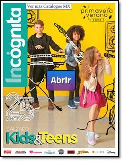 Catalogo Digital Calzado Kids Teens Incognita Niños Pri-Ver 2023