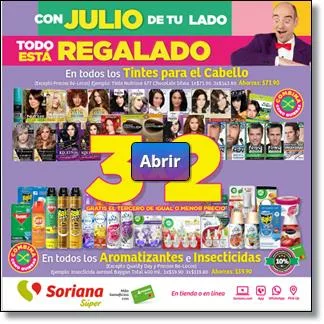 Folleto Digital Julio Regalado Super 20-26 Jul23. Soriana 3x2 Hoy