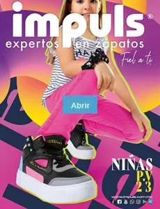 Catálogo de zapatos de niños Impuls 2023. Colección calzado infantil de niño Primavera Verano. 