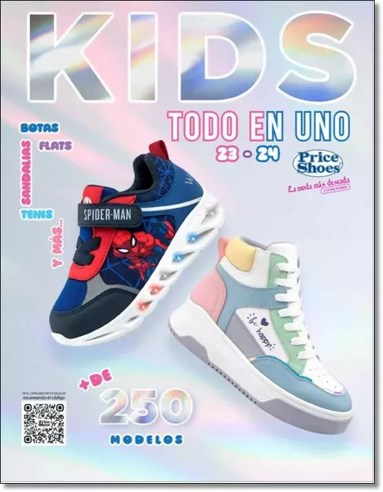 Catalogo Infantil Price Shoes Kids Todo Uno 2023 2024