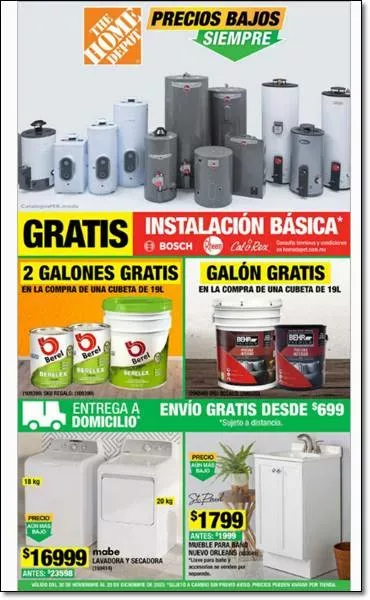 Home Depot Catalogo Precios Bajos 1-20 Diciembre 2023