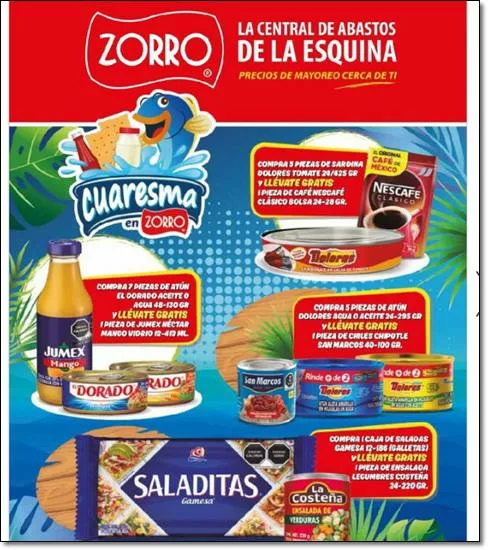Abarrotes Zorro Abarrotero Precios 14-27 Febrero 2024