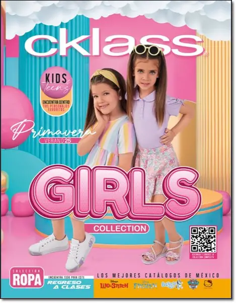 Portada Catálogo Cklass Niñas 2025 Kids PV