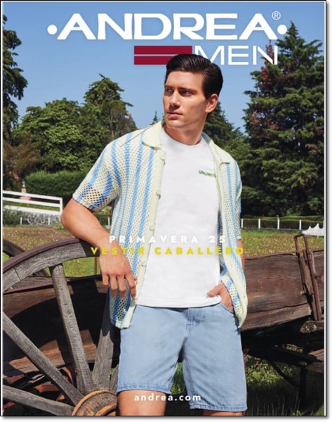 Portada Nuevo Catálogo Ferrato 2025 Hombre Ropa Andrea Primavera