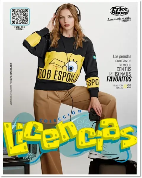 Portada Nuevo Catalogo Licencias Price Shoes PV 2025