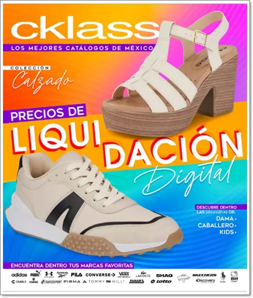 Portada Nuevo Catálogo Ofertas Cklass Liquidación Calzado Mar-Abr 2025