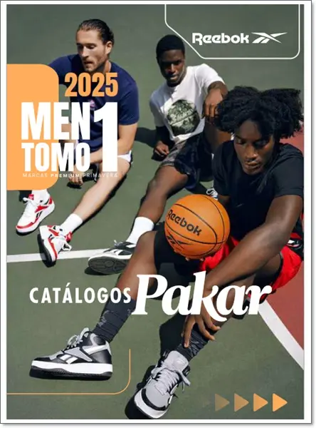 Portada Nuevo Catálogo Pakar Tenis Importados Hombre 2025