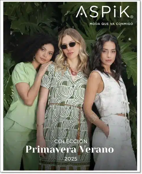 Portada Nuevo Catálogo Aspik Ropa Mujer Primavera Verano 2025