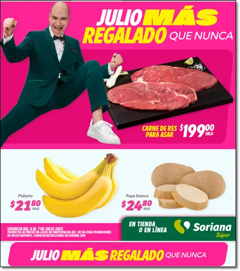 Julio Regalado Ofertas Soriana Fin Semana 4 7 Julio 2025 Folleto Super Julio Regalado Ofertas Soriana Fin Semana 4-7 Julio 2025 Folleto Súper
