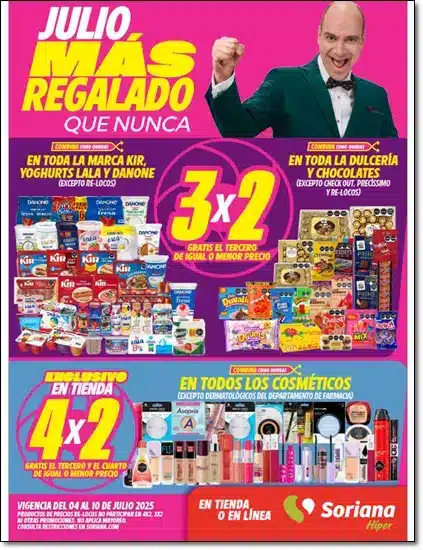 Julio Regalado Ofertas Soriana hoy 3×2 4 10 julio 2025 Hiper Julio Regalado Ofertas Soriana hoy 3×2 4-10 julio 2025 Híper