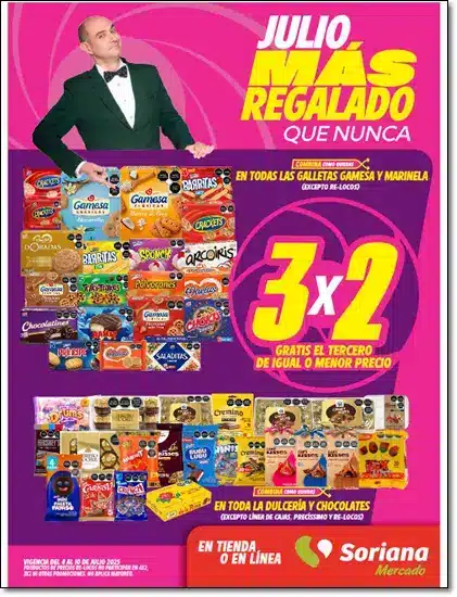 Julio Regalado Ofertas Soriana hoy 3×2 4 10 julio 2025 Mercado Julio Regalado Ofertas Soriana hoy 3×2 4-10 julio 2025 Mercado