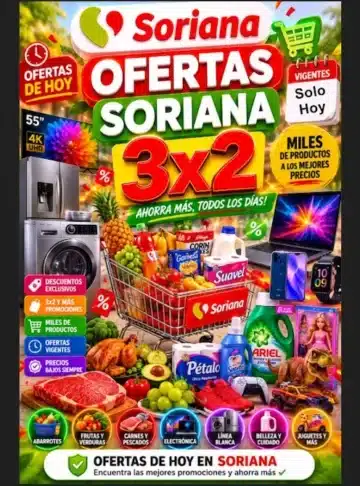 Ofertas Soriana Hoy 3x2