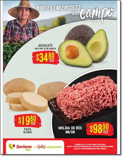 Las Rebajas Martes y Miércoles del Campo 12 y 13 de agosto 2025