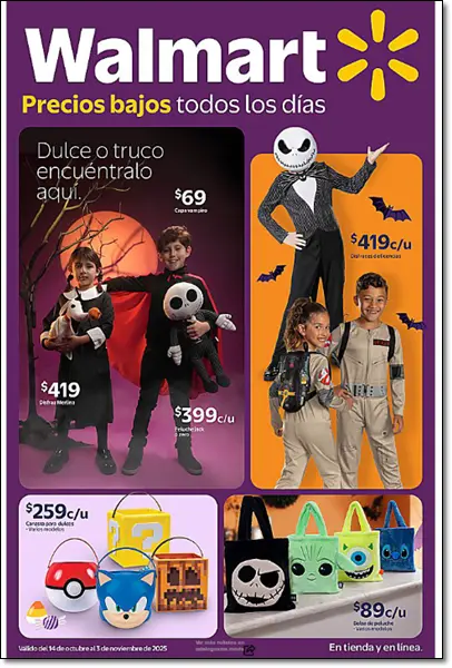 Catalogo Walmart Halloween 2025