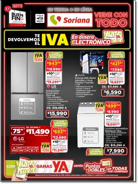 Buen Fin Soriana Hiper 2025 Catalogo de Ofertas