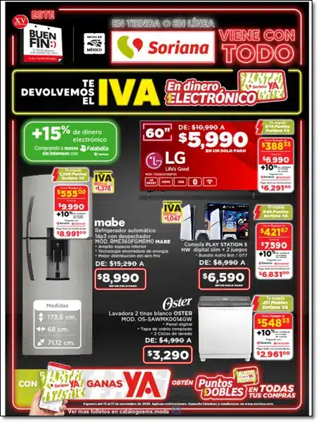 Buen Fin Soriana Mercado 2025 Catalogo de Ofertas