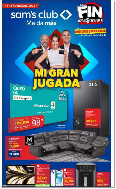 Flyer Sams Club El Fin Irresistible 2025