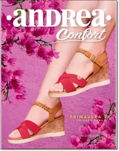 Andrea Confort Catalogo 2026 Zapatos primavera