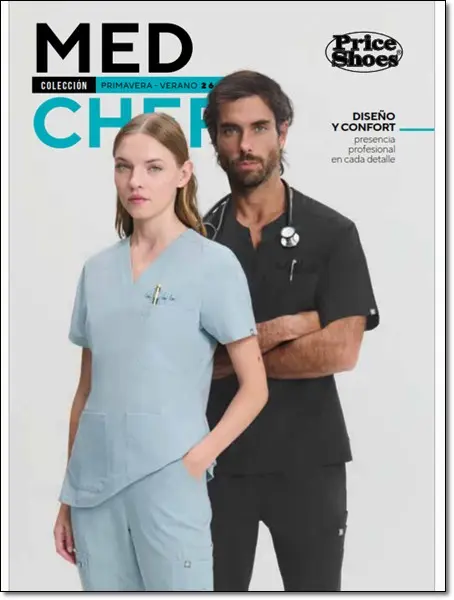 Catalogo Uniformes Price Shoes Med y Chef 2026 PV